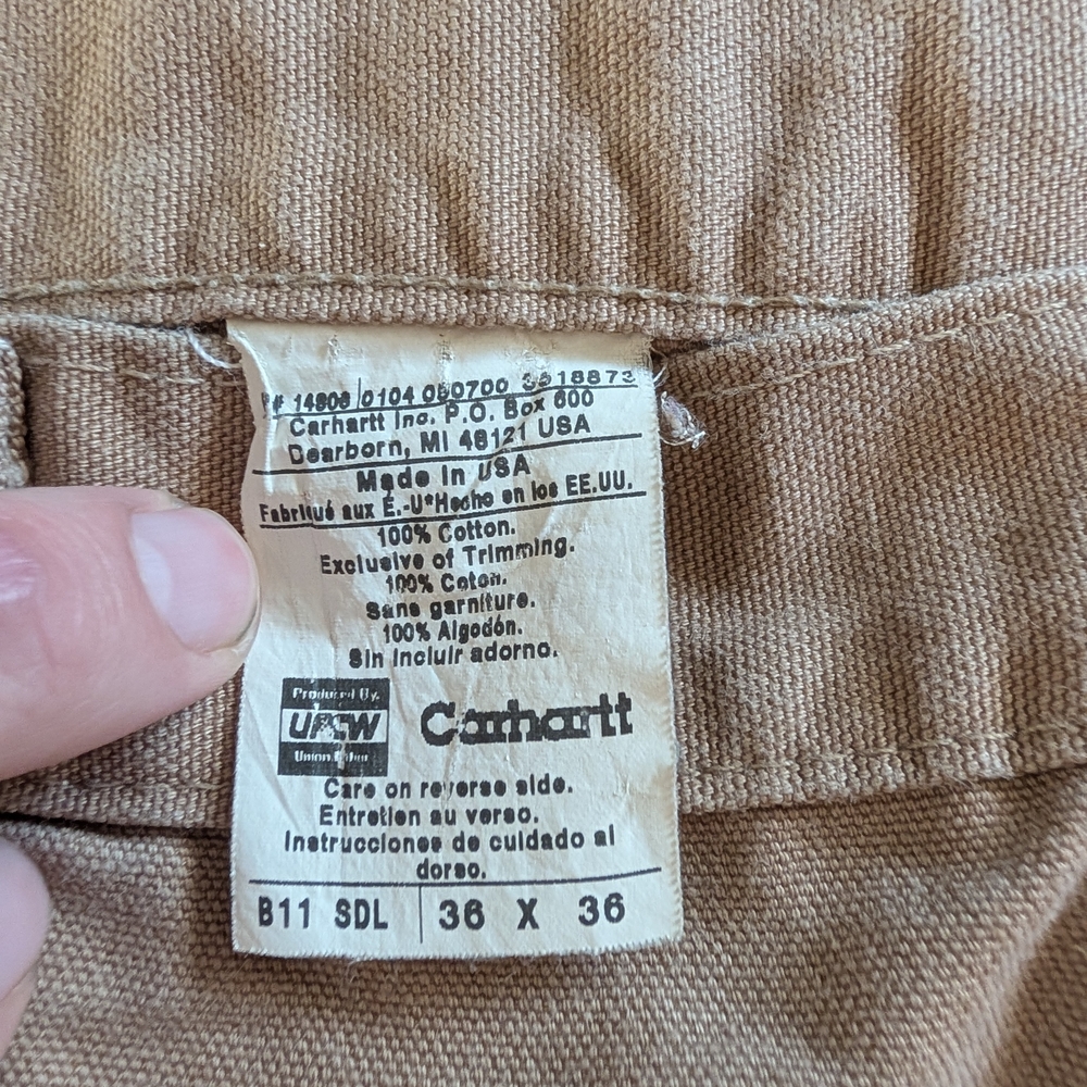 Carhartt Tan Cotton Workwear